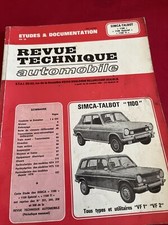 Revue technique Talbot 1100