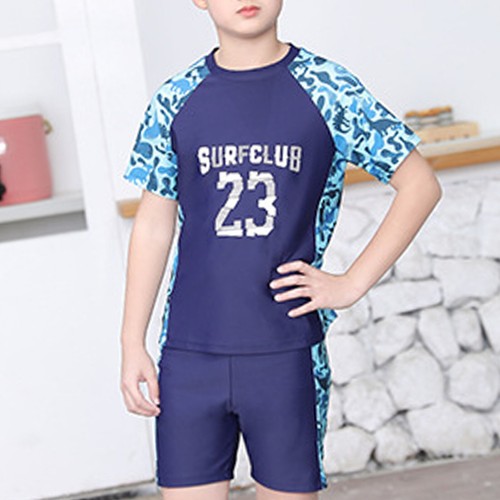 Kids Boys Swimwear Summer Rash Guard Outfits Swimsuit Diving Beachwear Party - Picture 11 of 46
