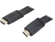StarTech.com HDMIMM15FL 15 ft. Black Flat High Speed HDMI Cable with Ethernet Ma