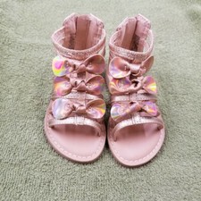 Jumping Beans New Girls Rose Gold Sandals "Enchanted" Size 5 Toddler