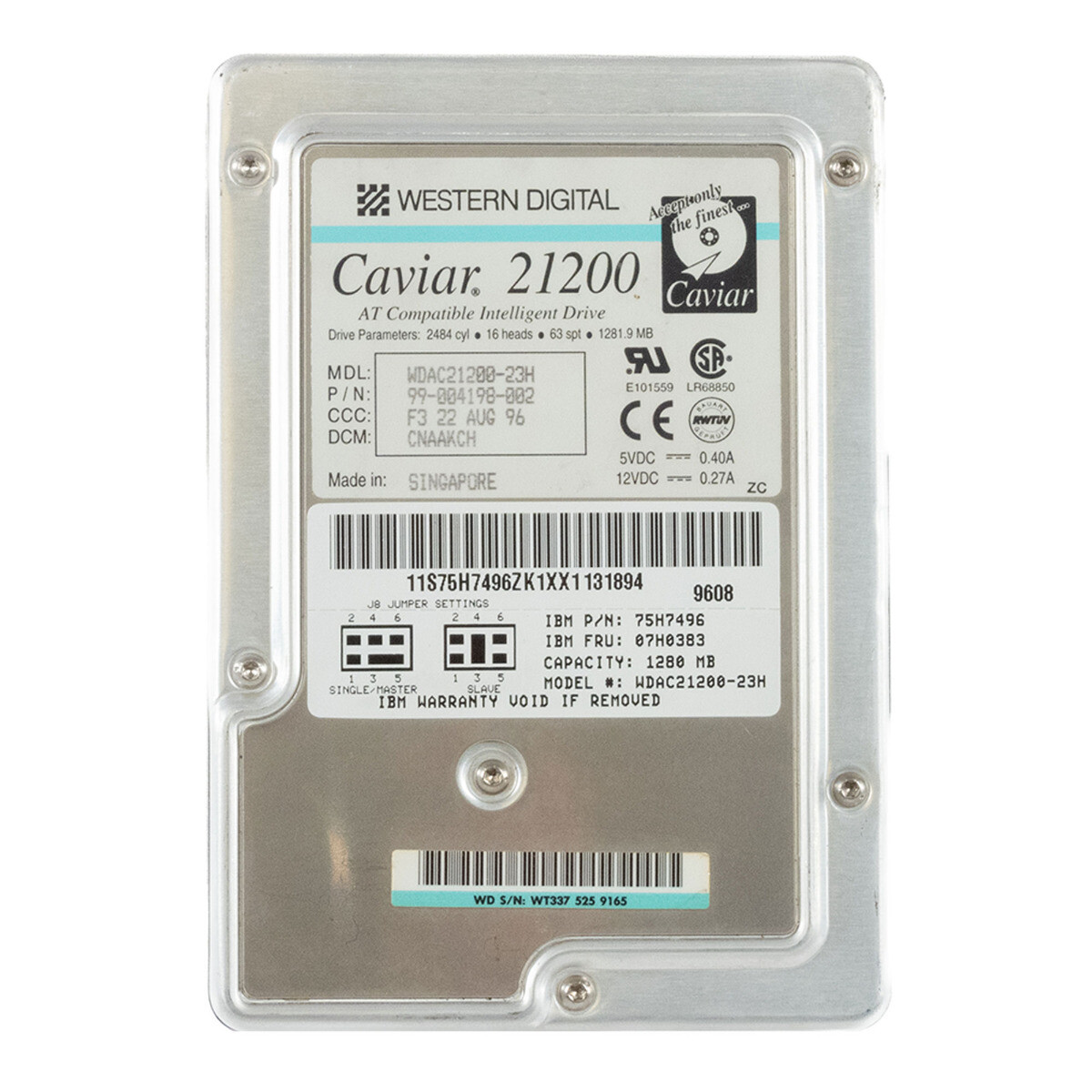 有りました。IBM 内蔵型ハードディスクドライブ DCAS-32160 ジャンク
