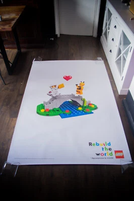 Lego Rebuild The World 2020 A French Grande Vintage Werbeplakat Original - Bild 1 von 4