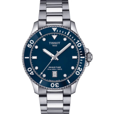 New Tissot Seastar 1000 40 MM Blue Dial Quartz Watch T120.410.11.041.00