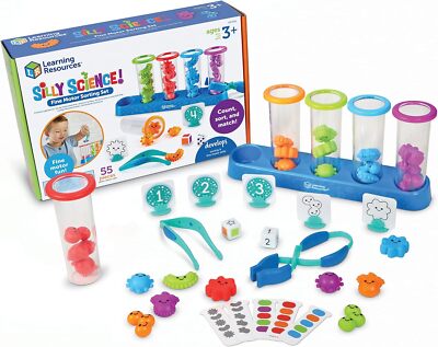 Learning Resources Silly Science Feinmotorik Sortierset, MINT-Spielzeug für Kinder, Edu