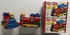 2 Creatoy Choo - Choo Fun Train 1991 *Doesn’t Run / Does Light Up* ~ Read! Retro