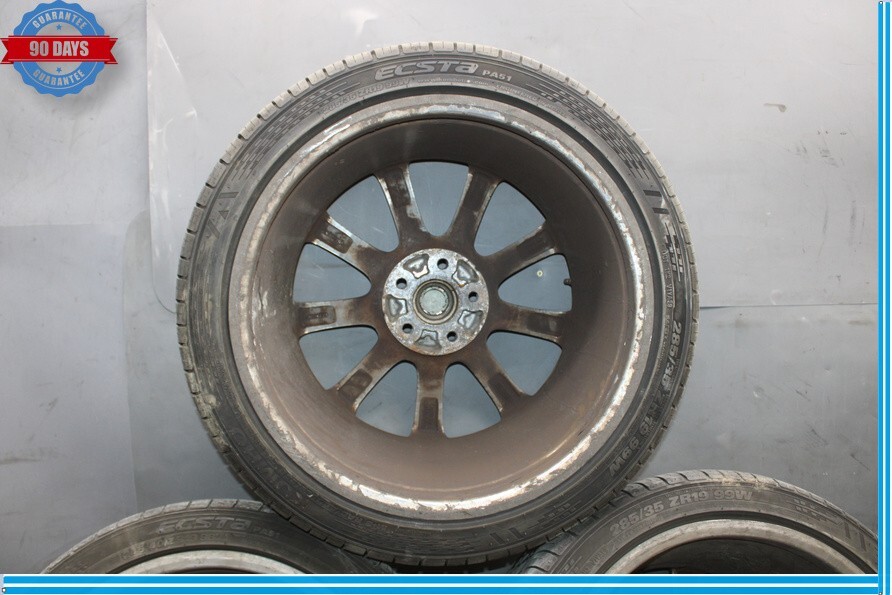 05-12 Maserati Quattroporte M139 Front R19" 9 Spoke Wheel Set 19x10.5J Oem
