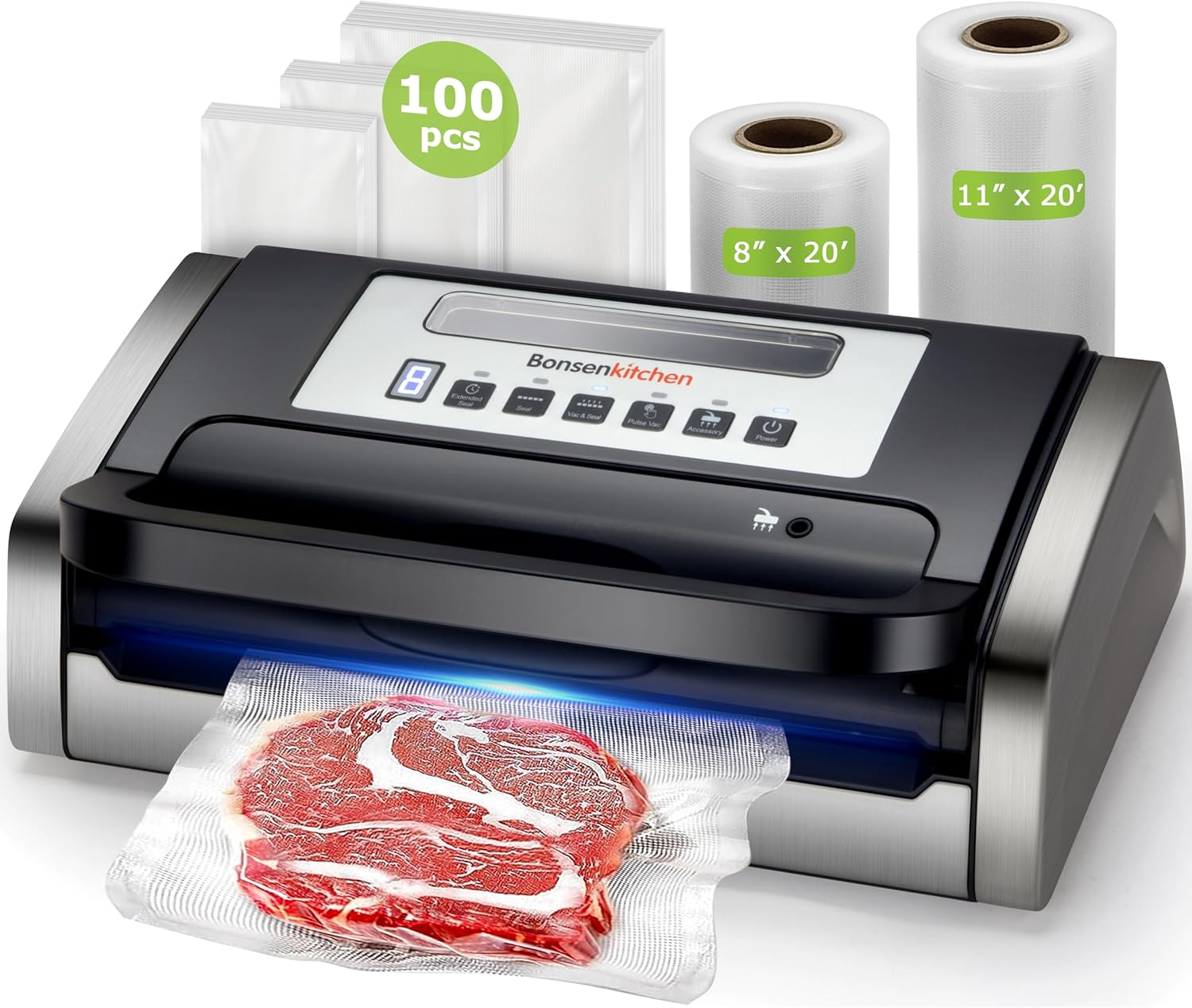 Powerful Low-Noise Vacuum Sealer for Fast Food Preservation  