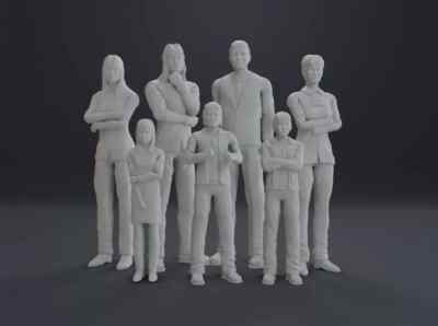 Partridge Family Bus Figures Shirley Jones David Cassidy Susan Dey Danny 1:24