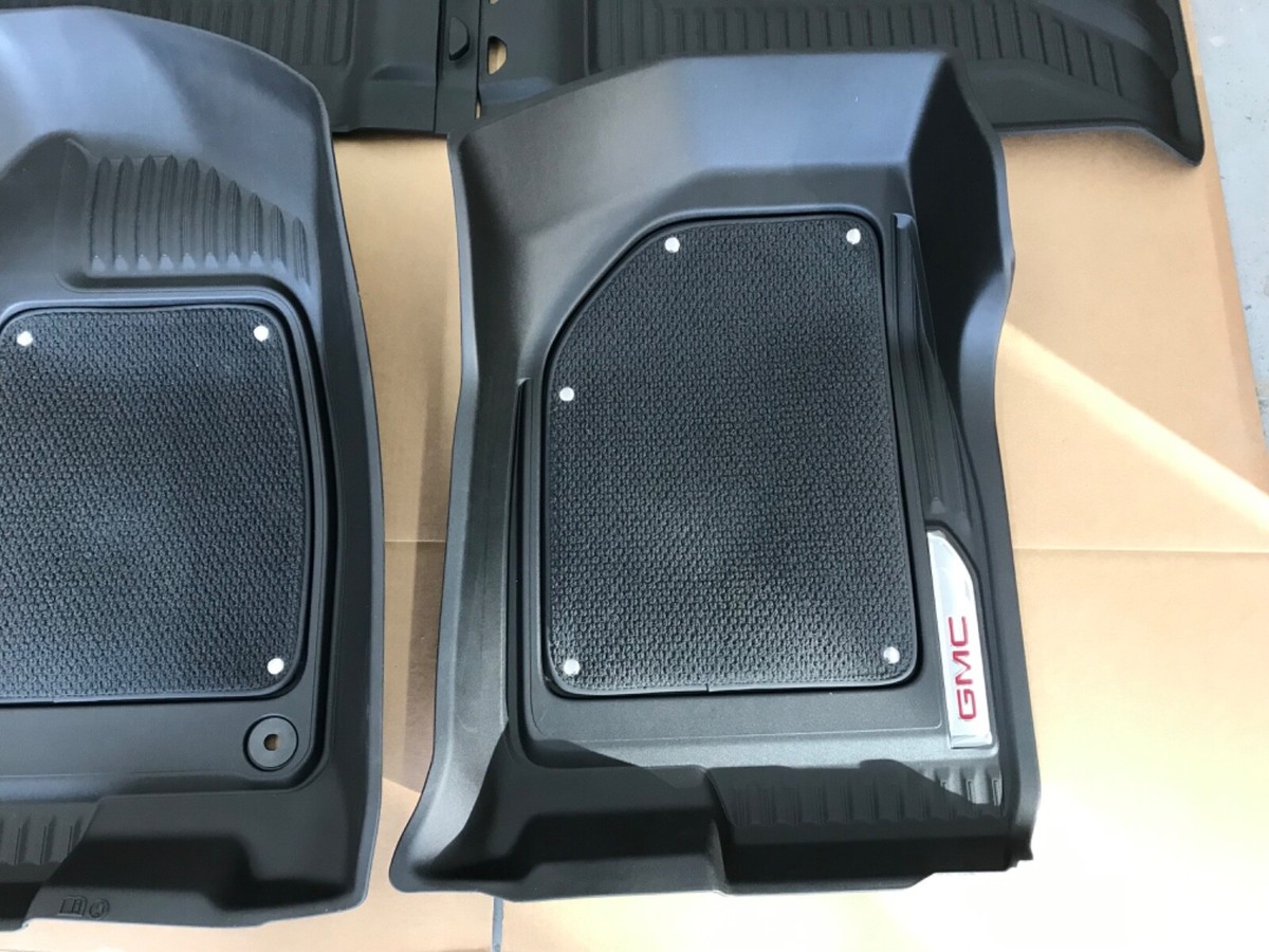 Genuine GMC 21-24 Jet Black Front and Rear Floor Mat Package 