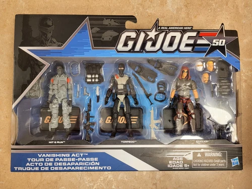 GI JOE 50TH ANNIVERSARY 3PACK VANISHING ACT SEALED COMPLETE