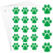 20 Sheets 300 Pcs Paw Print Tattoos Temporary Paw Print Face Tattoos Dog Sticker