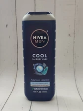 Nivea Men Cool 3 In 1 Body Wash, Yuzu Scent + Menthol, 16.9 fl oz
