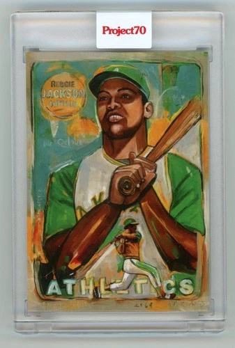 2021 Topps Project 70 Card #38 - 1969 Reggie Jackson by Andrew Thiele PR /2513