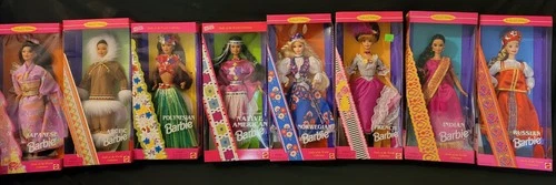 Mattel Barbie Dolls of the World Collector Edition Set of 8 Vintage
