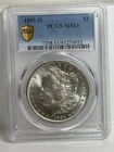 1891-O $1 Morgan Silver Dollar Gold Shield PCGS MS 63 very nice coin