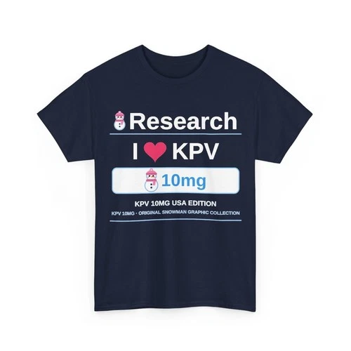 KPV 10mg Tripeptide T-Shirt I Love KPV10 Research Peptides USA Unisex Tee - product listing photo