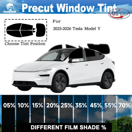 Computerized Custom PreCut 2Ply Window Tint Film Kit For Tesla Model Y 2025-2026