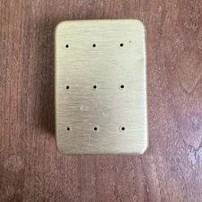 Vintage Perrine #67 Metal Fly Lure case with 23 hand tied fly lures