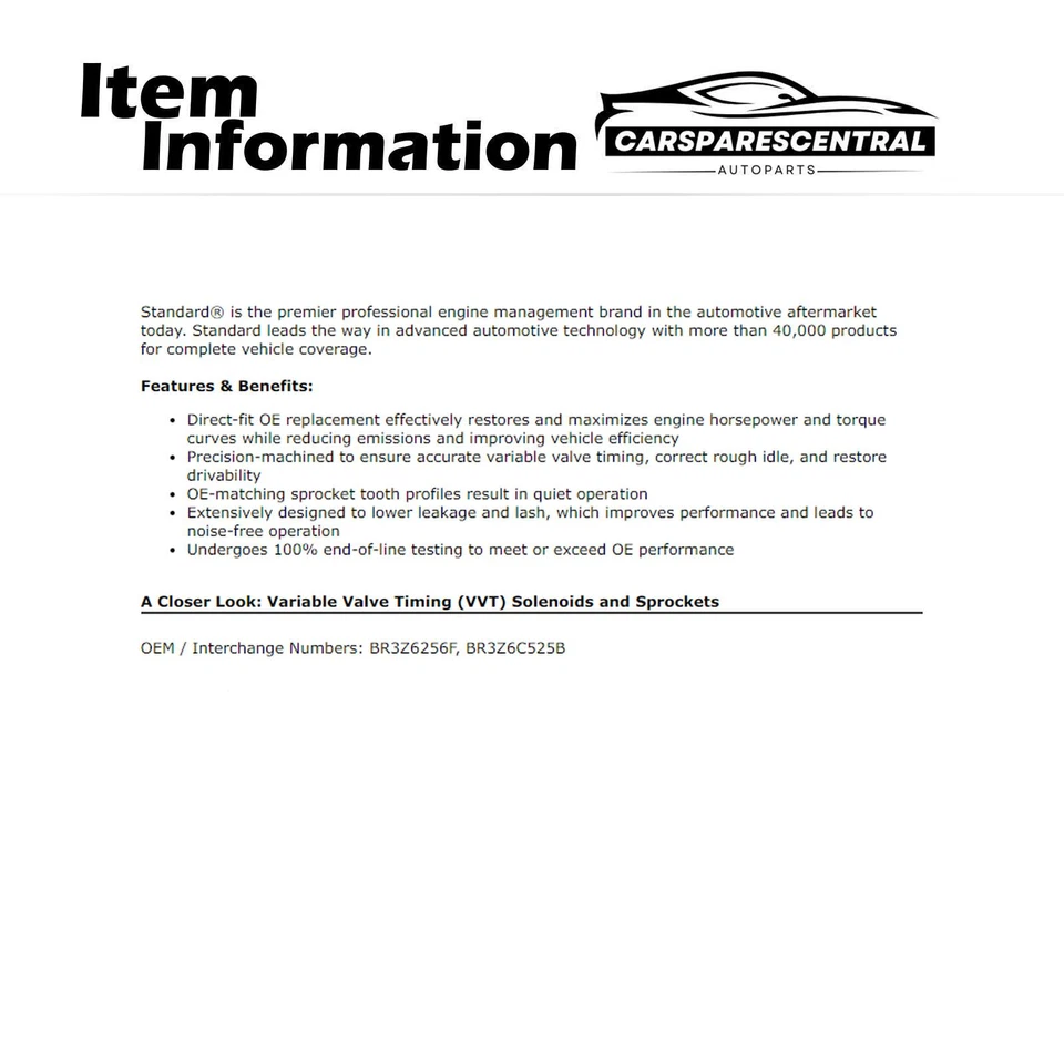 Piñón motor VVT 2x para Ford Mustang 2011-2014 Ford F-150 2011-2014 Foto 3 de 4