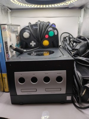 Nintendo GameCube Black Console w/ 1 Oem Controller  DOL-001 Tested working