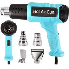 Heat Gun for Crafting Shrink Tubing, 2000W Heavy Duty Hot Air Gun 1.5s Fast H...