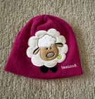 Traditional Craftwear Ireland Women Plum Knit Sheep Appliqué Lamb Beanie Hat OS — photo 1