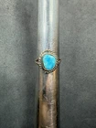 2.6g VTG Navajo Sterling Silver 925 Turquoise Ring Size 5.25 Jewelry Lot E