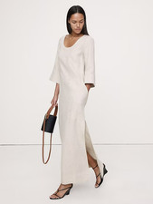 Bananarepublic - Linen Scoop-Neck Maxi Dress - Sale Off