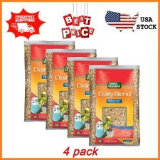  4 pack Wild Harvest Daily Blend Nutrition Diet Bird Food Parakeet Canary 10lb