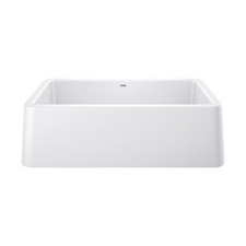 Blanco 401899 White Ikon 33" Farmhouse Single Basin Composite Kitchen Sink