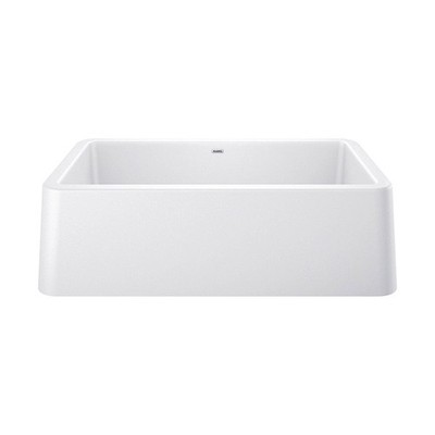 Blanco 401899 White Ikon 33'' Farmhouse Single Basin Composite Kitchen Sink