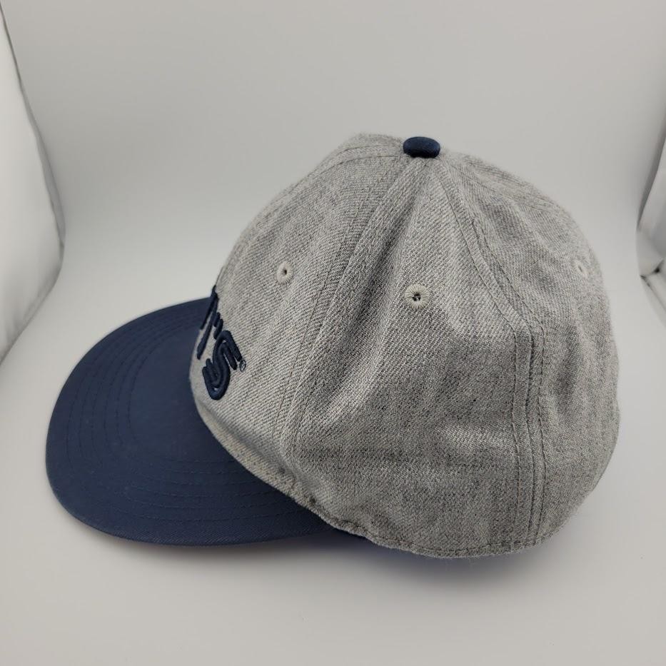 Levis Hat Cap Snap Back Gray Blue Embroidered Woo… - image 2
