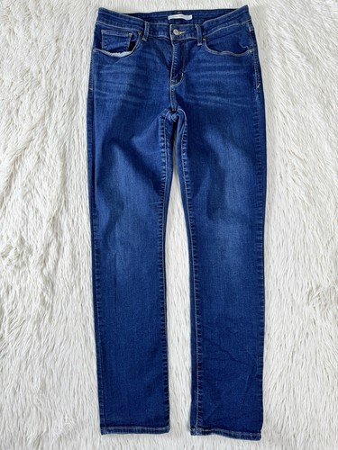 Levi's Dark Wash Mid-Rise Slim Skinny Denim Jeans Damengröße 12 - Bild 3 von 24