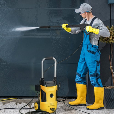 #ad 1800W 150 Bar Pressure Washer With Adjustable Nozzle Yellow $170.00