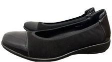 Klouds Women  s Black Leather Comfort Flats Size 38 Nurse Work Shoes New