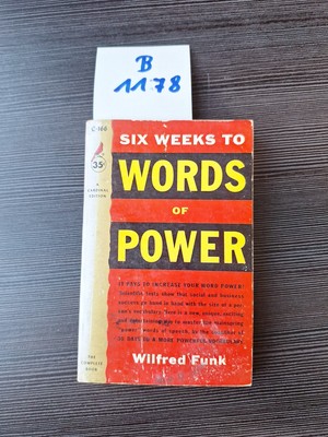 SIX WEEKS TO WORDS OF POWER - FUNK Wilfred - 1955