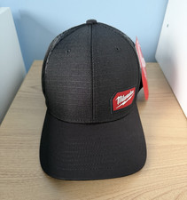 Milwaukee Gridiron Snapback Trucker Cap Black Mesh Adjustable One Size