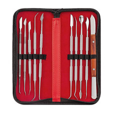 10Pcs Dental Carving Instruments Wax Carving Sculpting Tools Set Stainless Steel