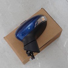 Spiegel links Elektrisch Blinker Glas Blau Für Ford Fiesta MK7 11/2012+
