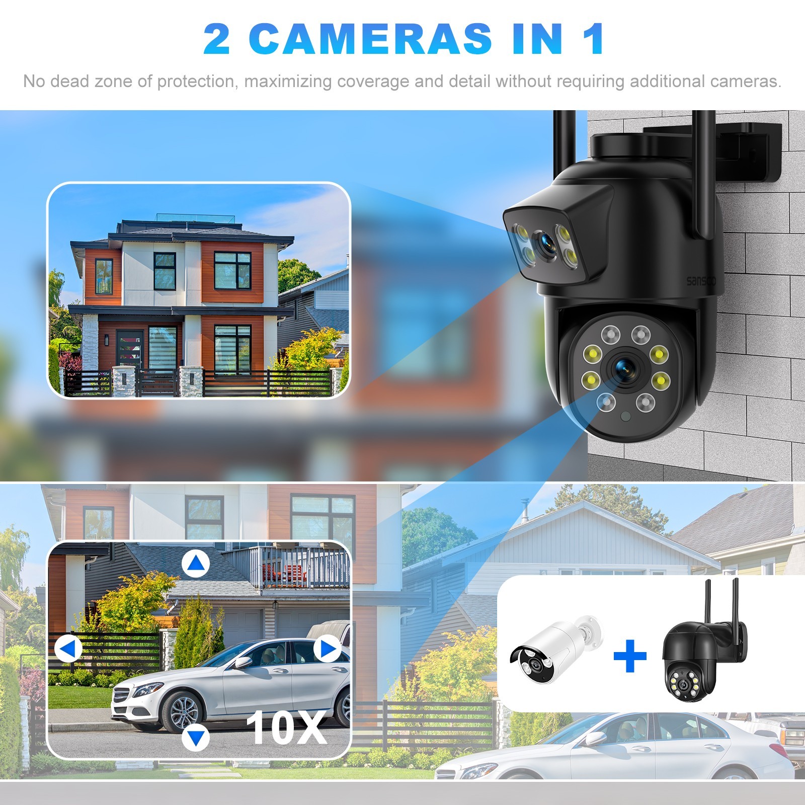 Security Audio System 8MP CCTV Home Outdoor Security AUDIO Camera System 12
