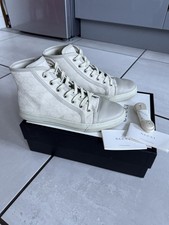 Scarpe da ginnastica alte Gucci beige tela GG