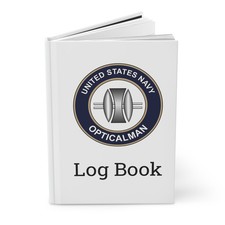US Navy Opticalman Rating Log Book OM Emblem Journal