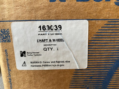 Genuine Borgwarner 169039 Shaft & Wheel Assembly for S300 - New / Sealed - Bild 2 von 6