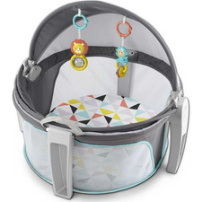Fisher-Price On-the-Go Baby Dome DRF13-9997 with Toys - Gray - Open Box