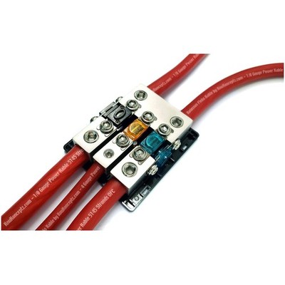 High Current 0 Gauge Distribution Block