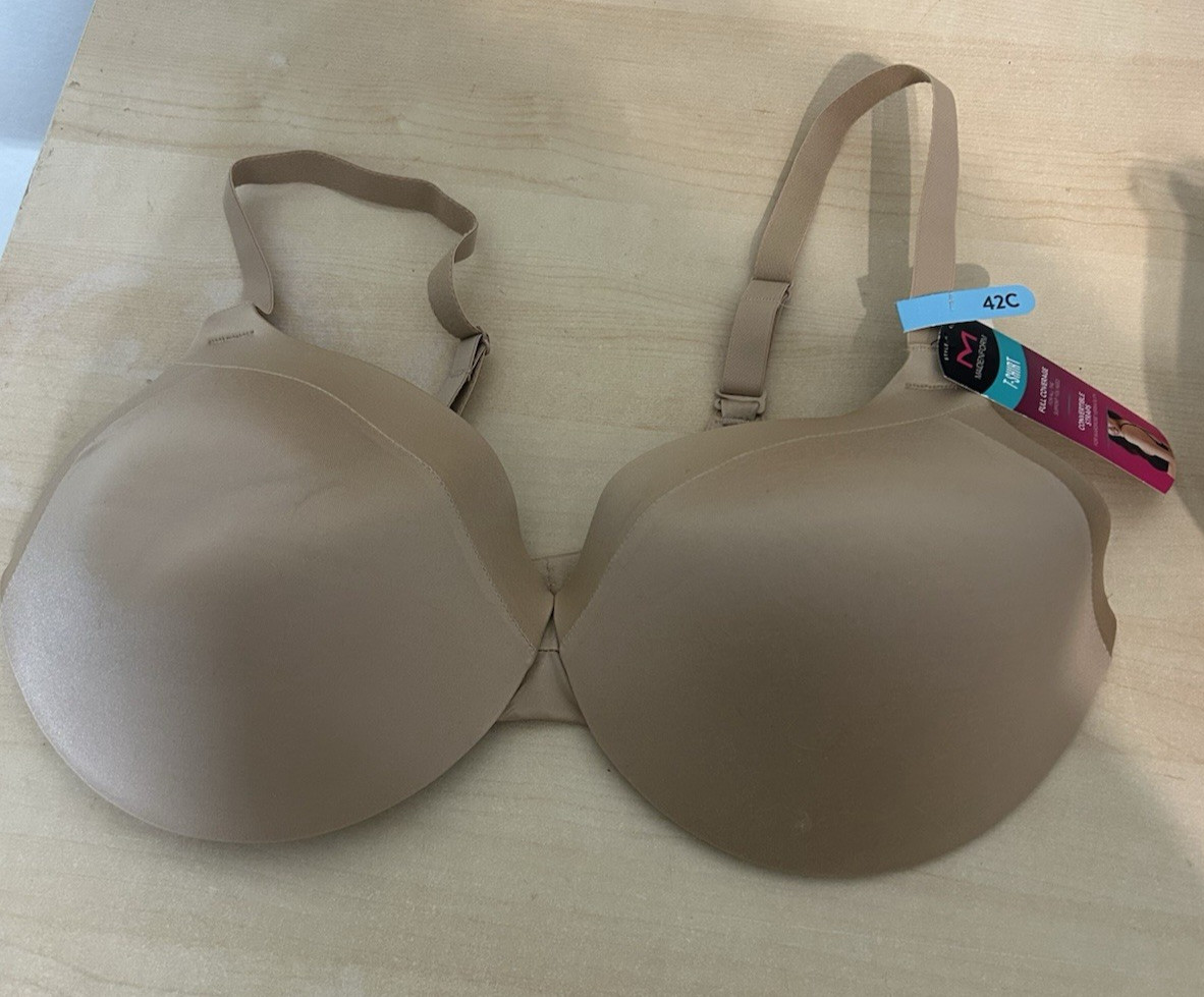 Maidenform Comfort Devotion Underwire  Full Coverage Convertible T Shirt Bra 42C