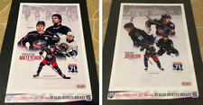 Columbus Blue Jackets & Cleveland Monsters Posters Denton Mateychuk Kent Johnson