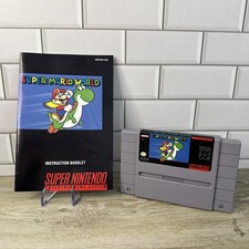 Super Mario World SNES Super Nintendo with Manual Authentic SMW Great Condition