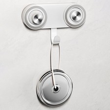 Support Sèche Cheveux avec Double Fixation Ventouse et Aimant Sans Pénétratio