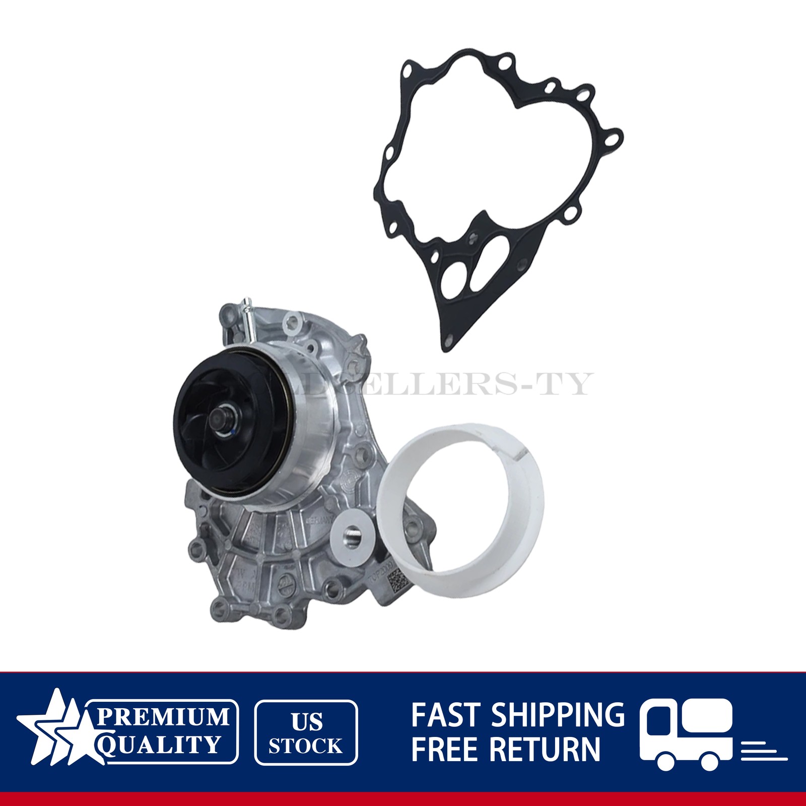 NEW Engine Water Pump For Audi A8 S8 RS7 RSQ8 Cayenne Panamera Urus Bentley 4.0T